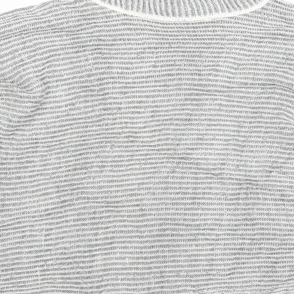 QED London Womens Grey  Knit Pullover Jumper Size M