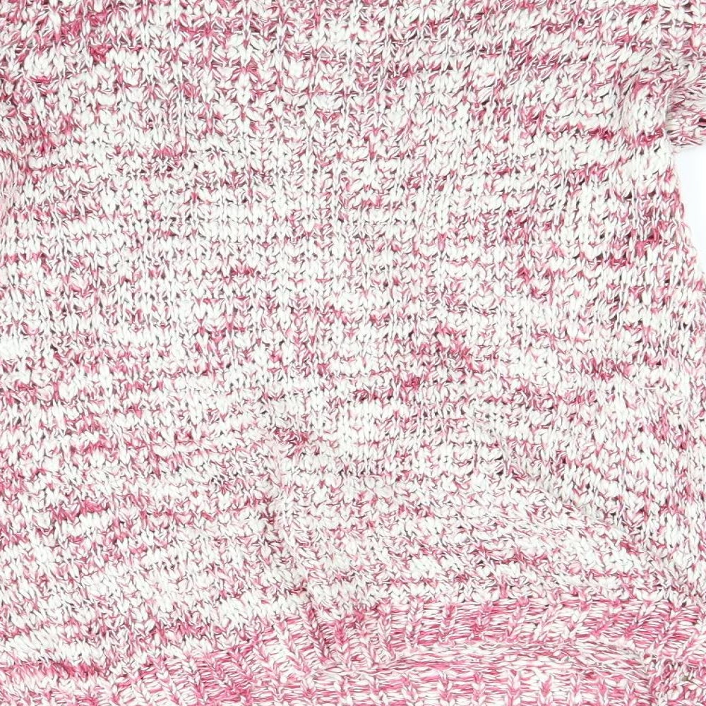 New Look Womens Red  Knit Pullover Jumper Size S