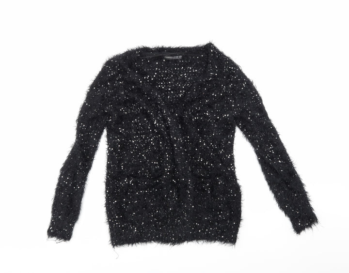 Atmosphere Womens Black  Knit Cardigan Jumper Size 8