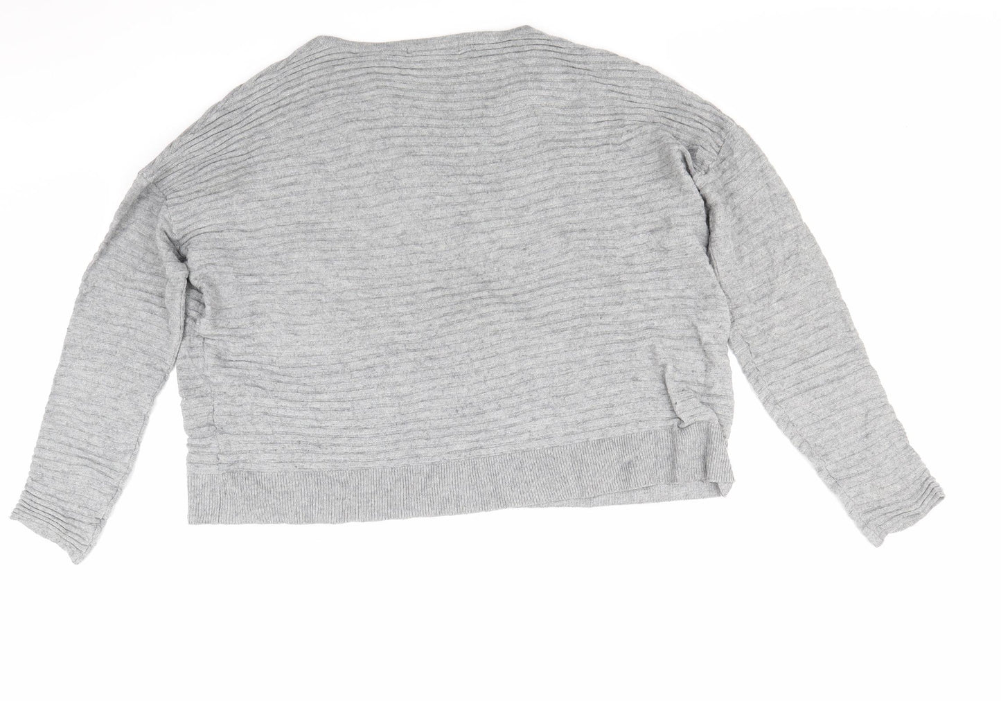 Mango Womens Grey  Knit Pullover Jumper Size M