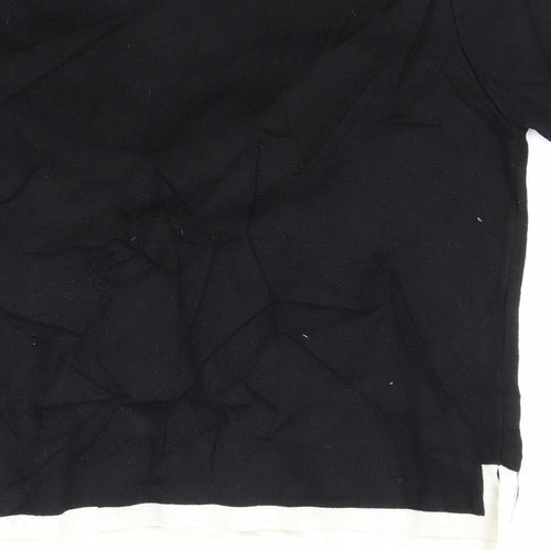 Zara Womens Black  Knit Pullover Jumper Size S