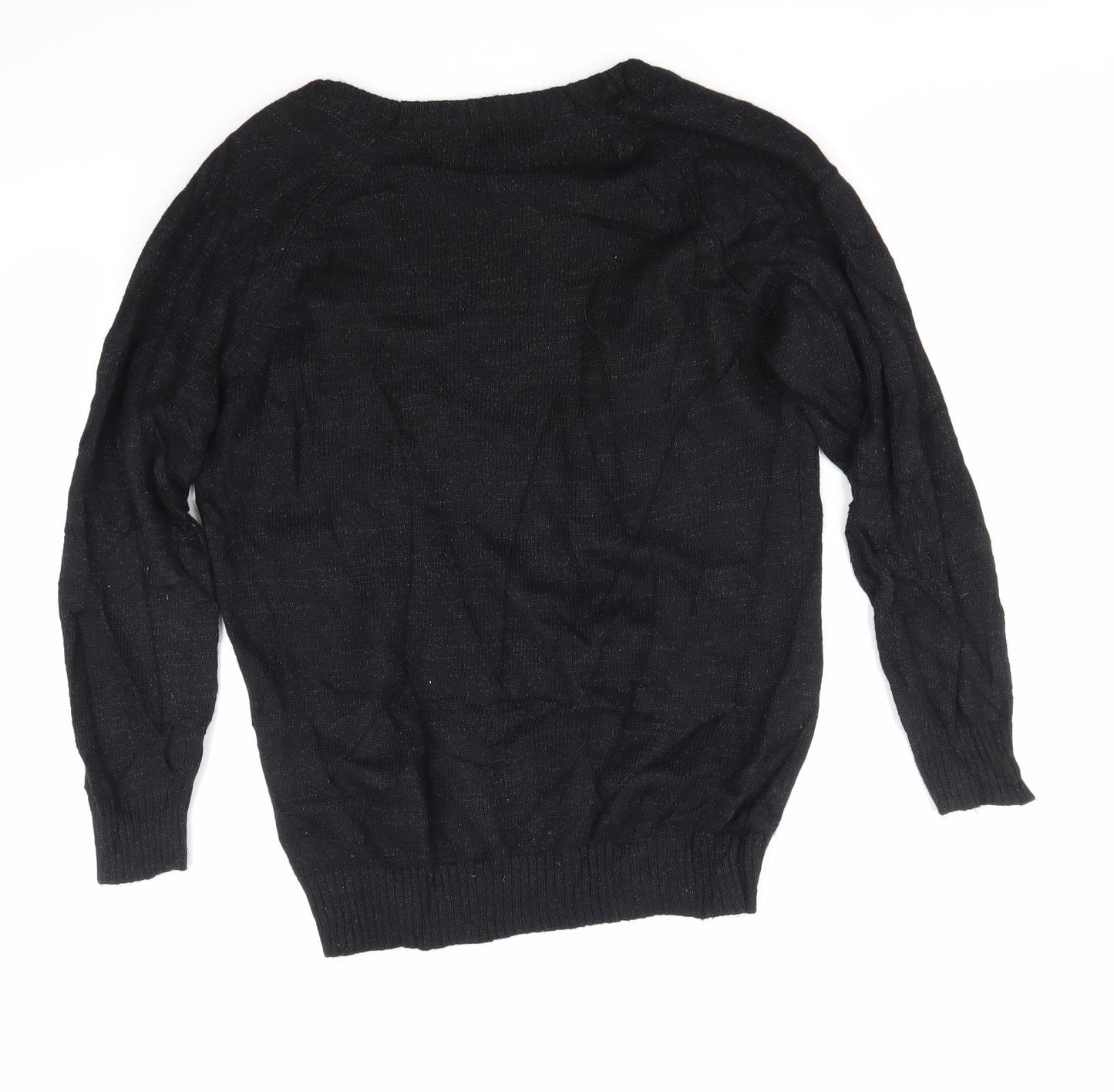 Zara Womens Black   Pullover Jumper Size L