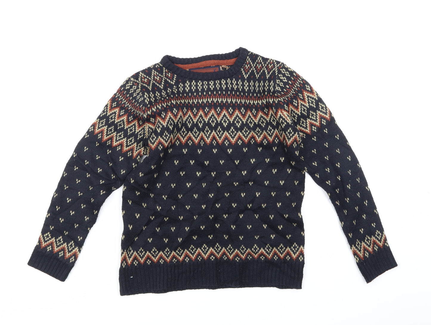 Rebel Boys Blue  Rayon Pullover Jumper Size 9 Years