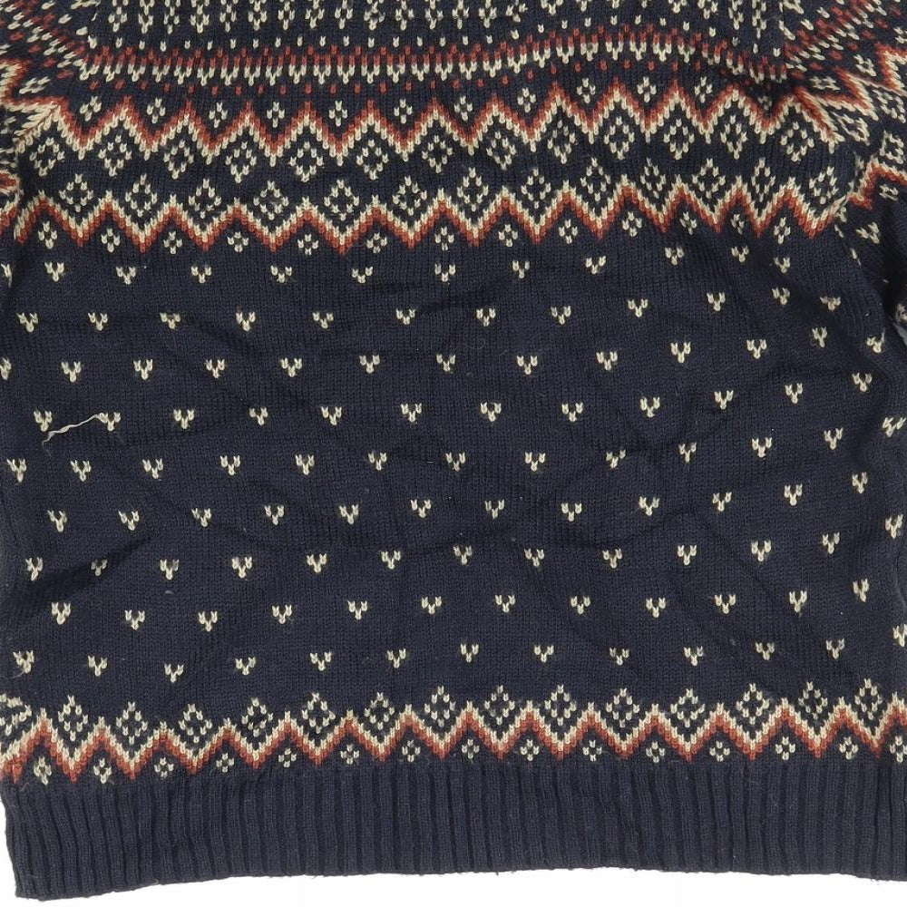 Rebel Boys Blue  Rayon Pullover Jumper Size 9 Years