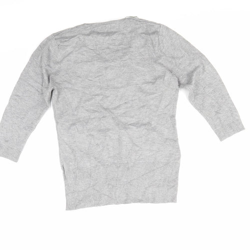 text Womens Grey   Pullover Jumper Size S