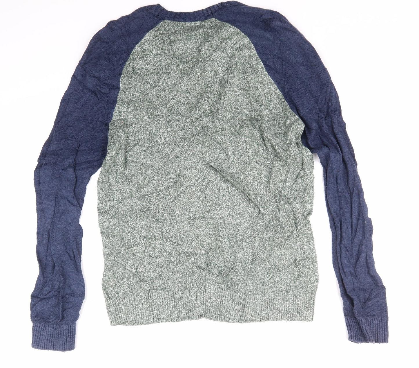 Holliuster Mens Green   Pullover Jumper Size M