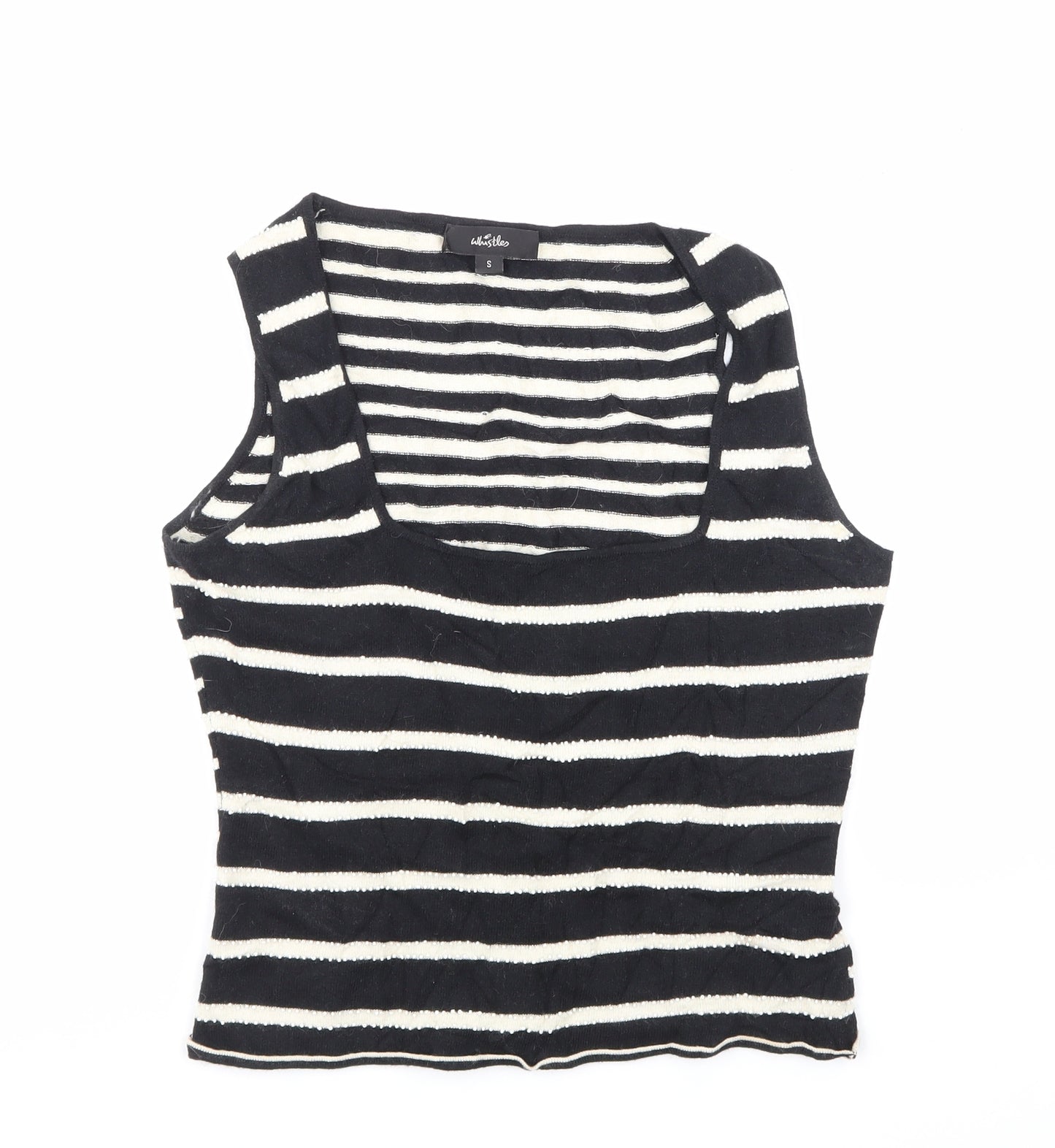 Whistles Womens Black   Vest Jumper Size S