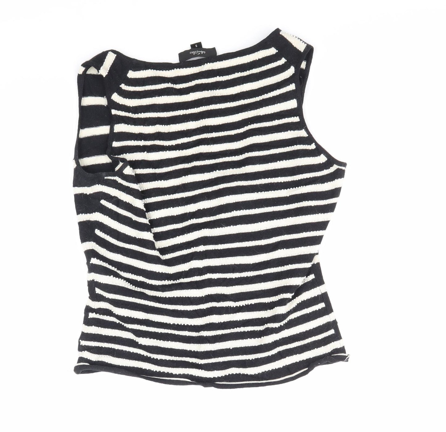 Whistles Womens Black   Vest Jumper Size S