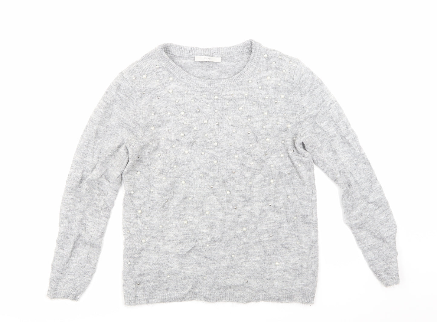 George Womens Grey  Knit Pullover Jumper Size S