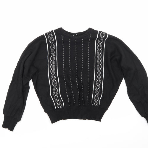 Preworn Womens Black   Pullover Jumper Size M