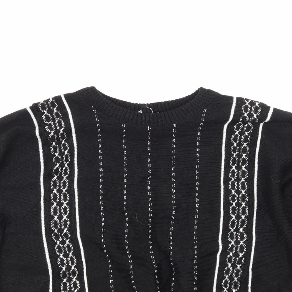 Preworn Womens Black   Pullover Jumper Size M