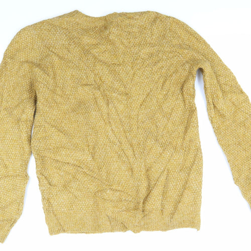 Falmer Mens Yellow  Knit Pullover Jumper Size M