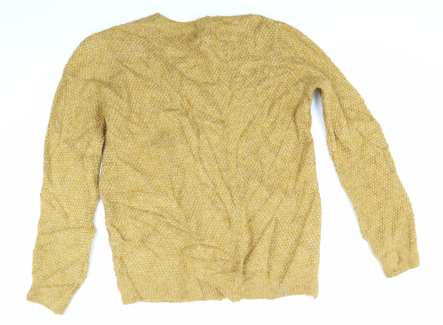 Falmer Mens Yellow  Knit Pullover Jumper Size M