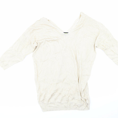NEXT Womens Gold   Pullover Jumper Size 18