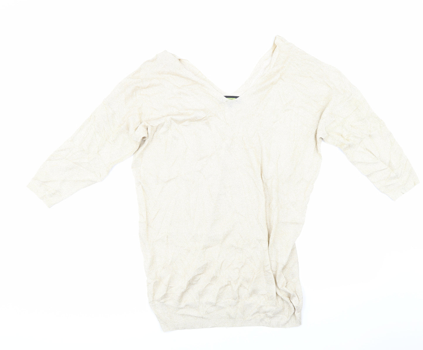 NEXT Womens Gold   Pullover Jumper Size 18