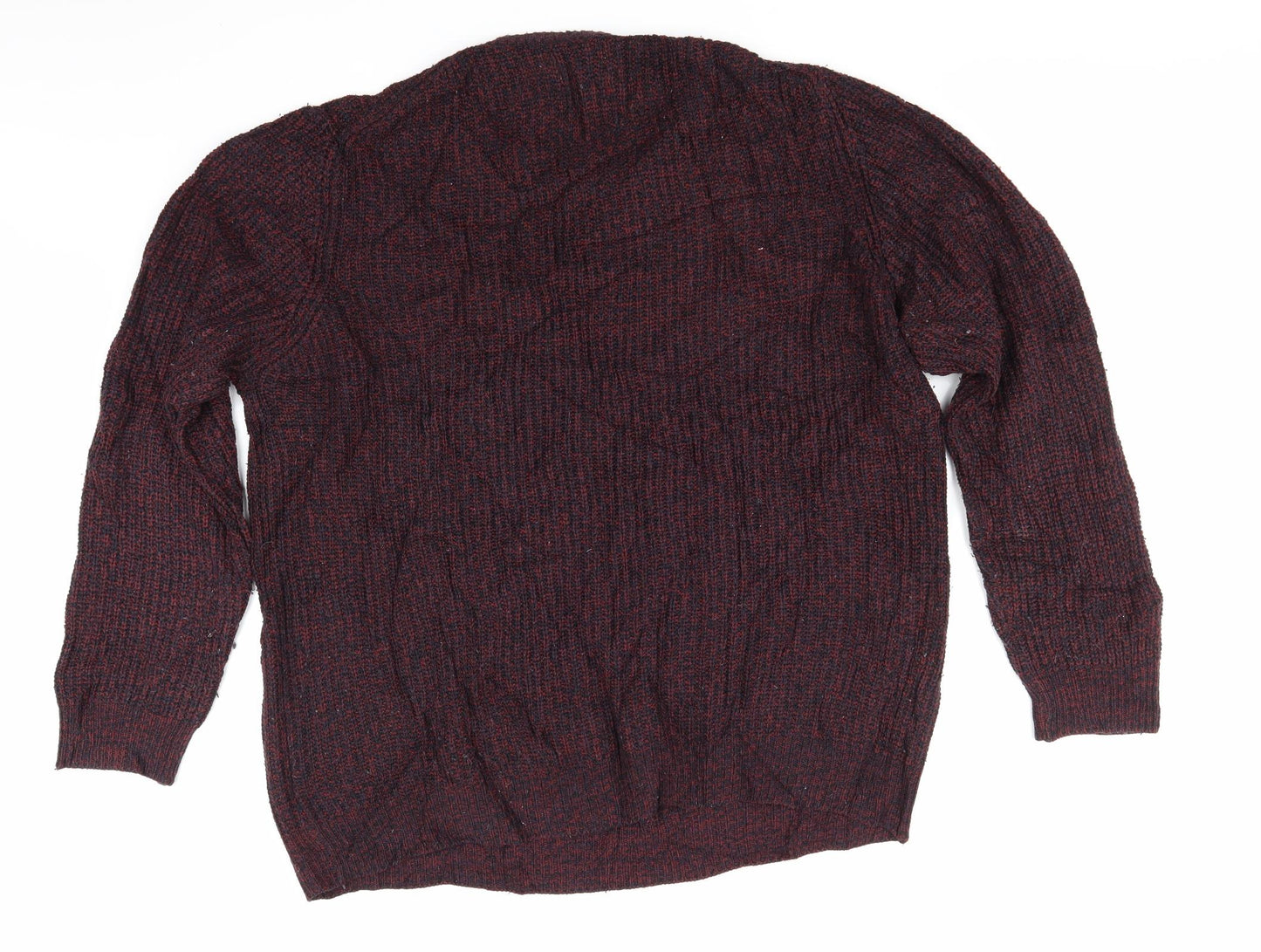 George Mens Red  Knit Pullover Jumper Size 2XL