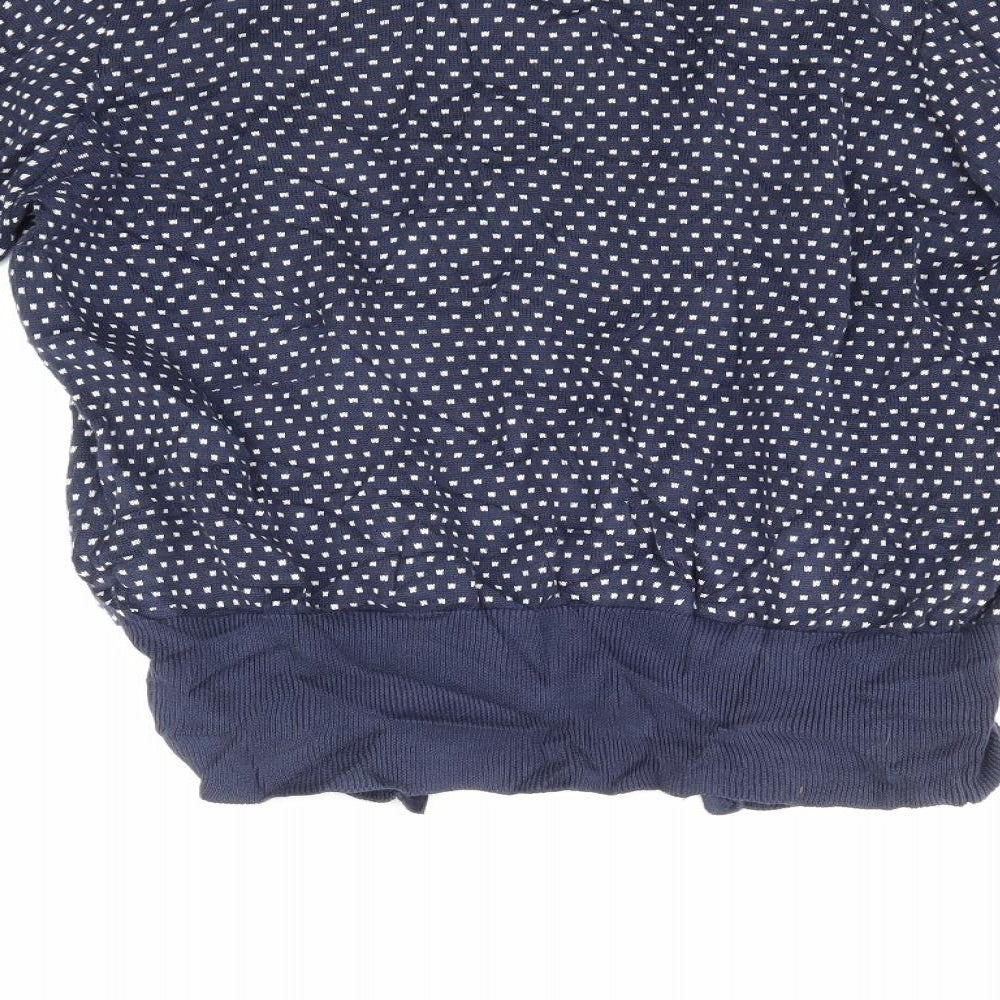 Limited eddition Womens Blue Polka Dot  Pullover Jumper Size M