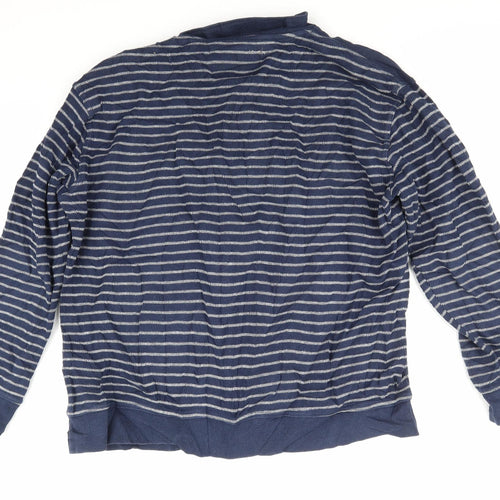Sand Stone Womens Blue Striped  Full Zip Jumper Size XL
