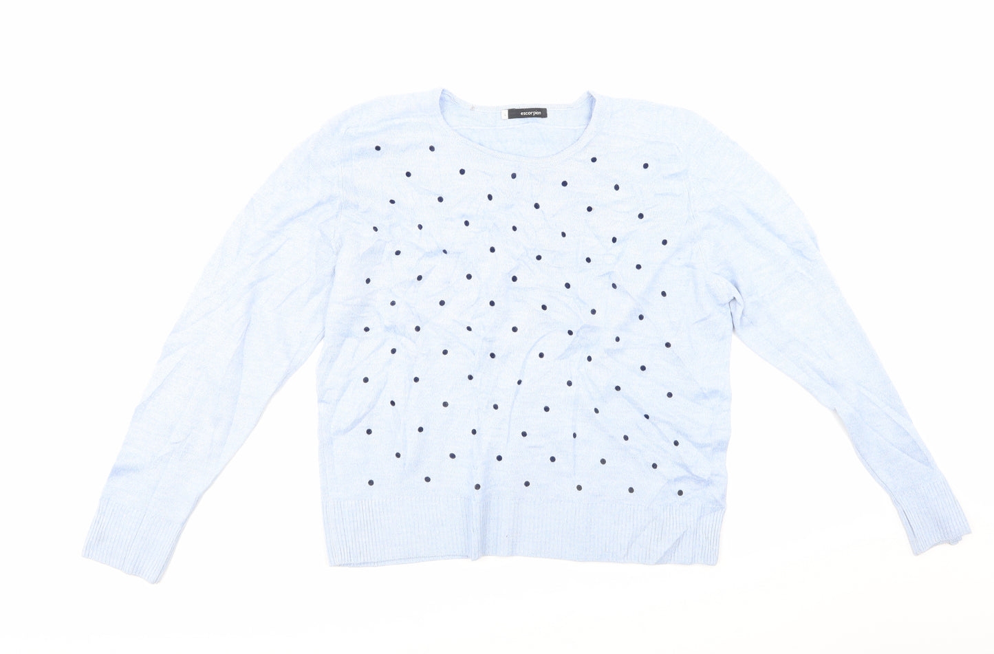 Escorpion Womens Blue   Pullover Jumper Size L