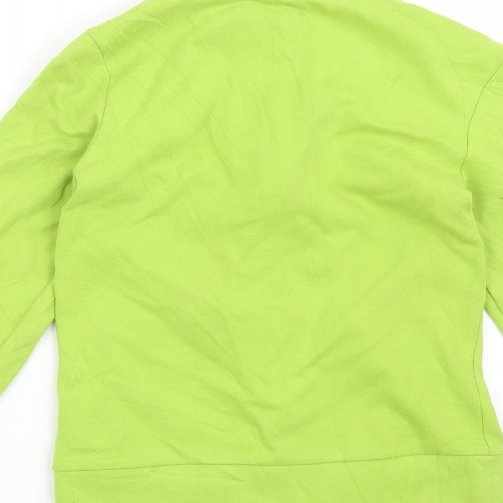 adidas Womens Green   Full Zip Sweatshirt Size 8