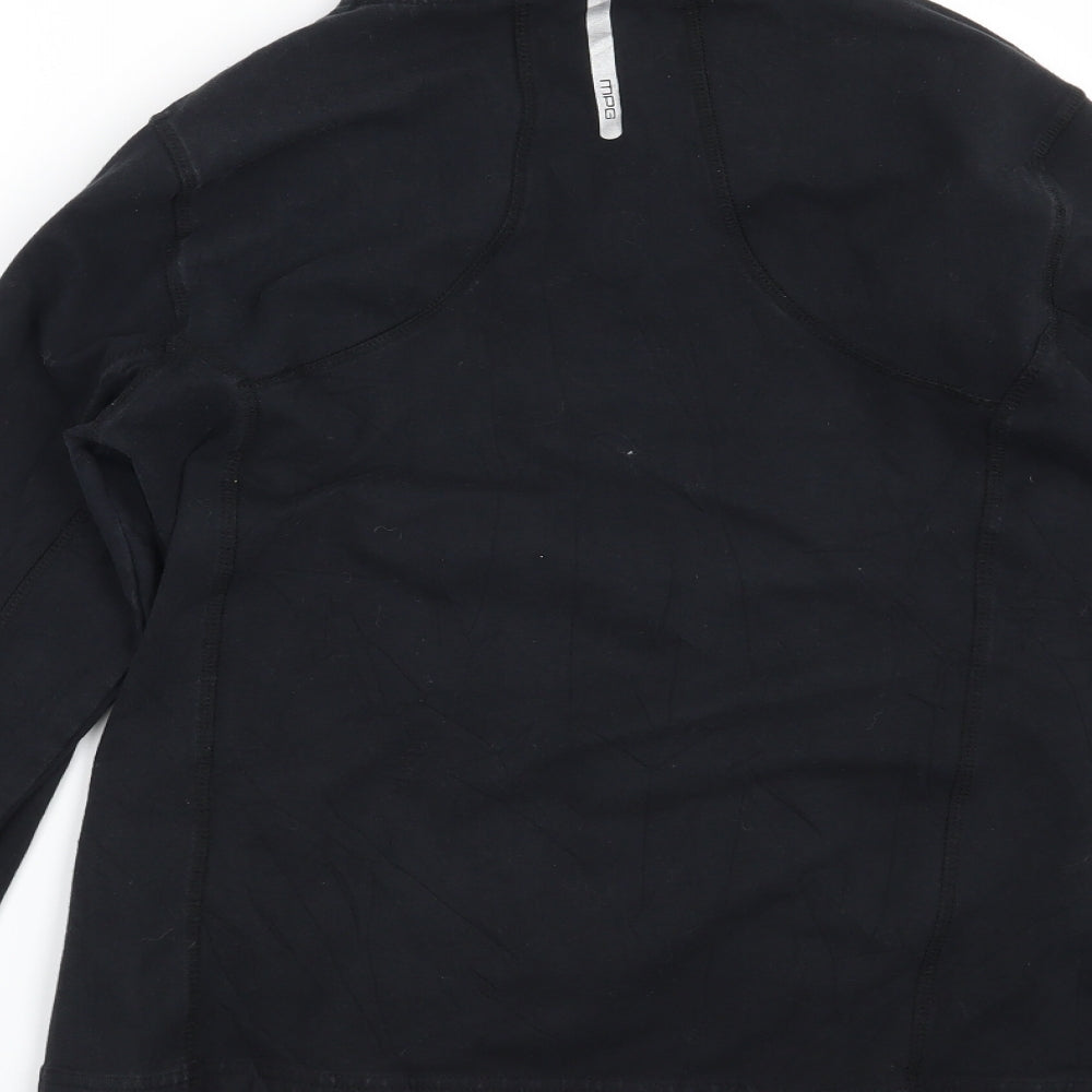 MPG Womens Black   Full Zip Sweatshirt Size 14