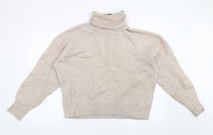 H&M Womens Beige   Pullover Jumper Size M
