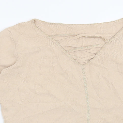 Preworn Womens Beige   Pullover Jumper Size 12