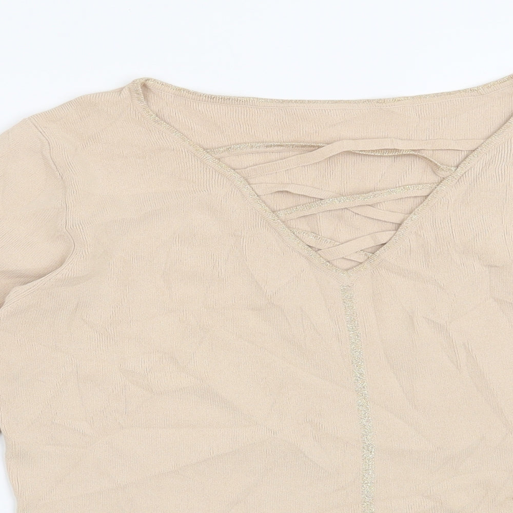 Preworn Womens Beige   Pullover Jumper Size 12