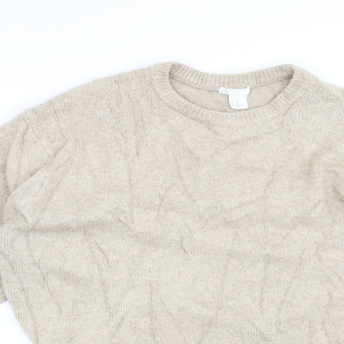 H&M Womens Beige   Pullover Jumper Size XS