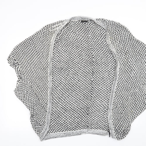 River Island Womens Black Geometric  Cardigan Jumper Size 12