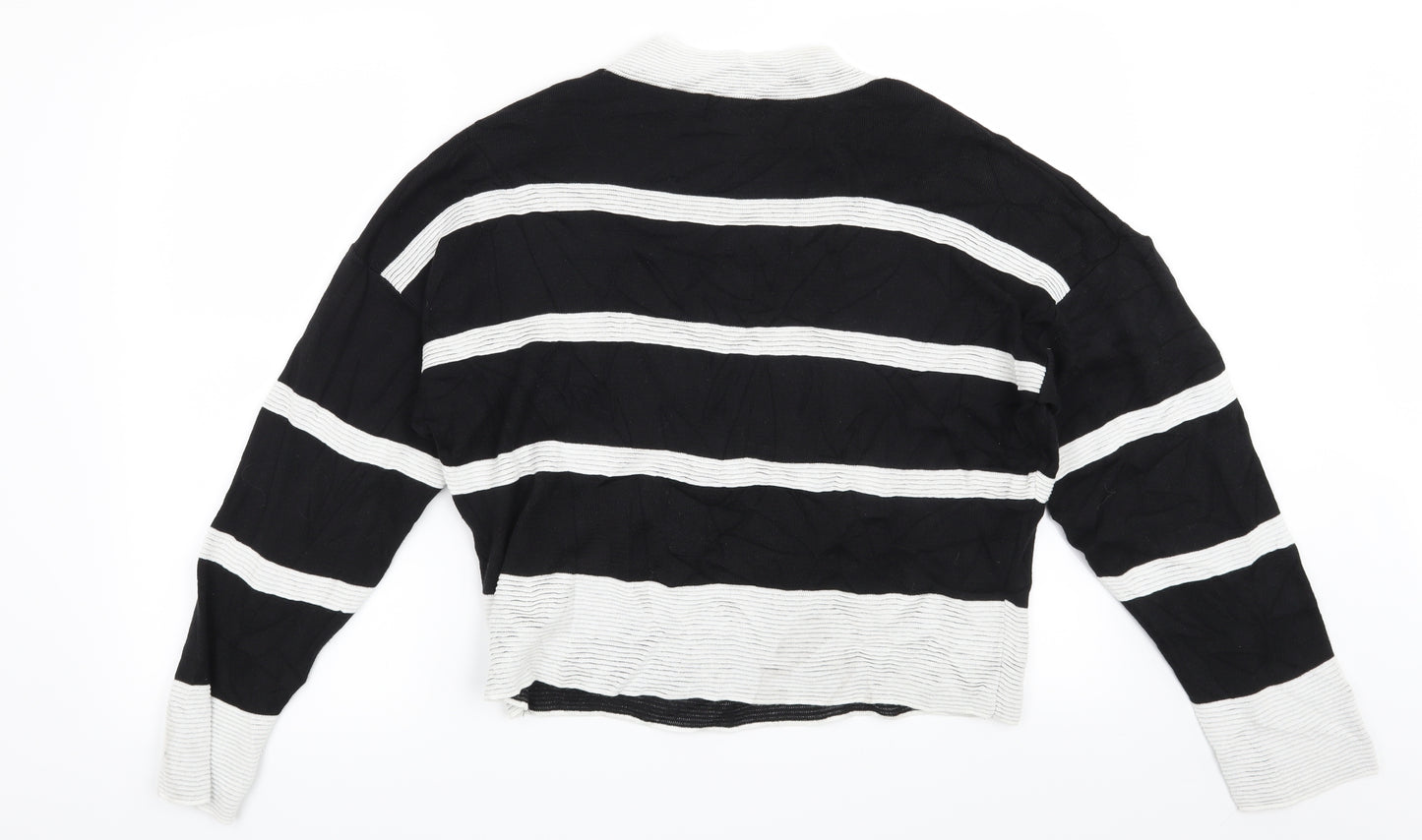 Atmosphere Womens Black Striped  Pullover Jumper Size 14