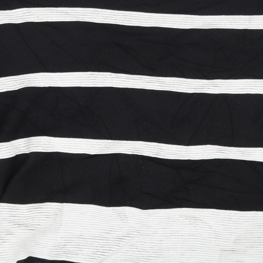 Atmosphere Womens Black Striped  Pullover Jumper Size 14