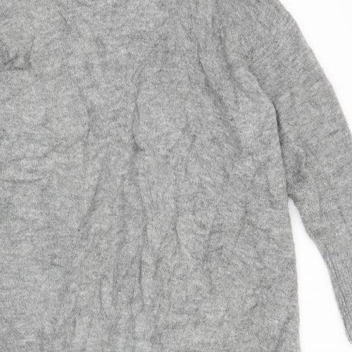 H&M Womens Grey   Cardigan Jumper Size S