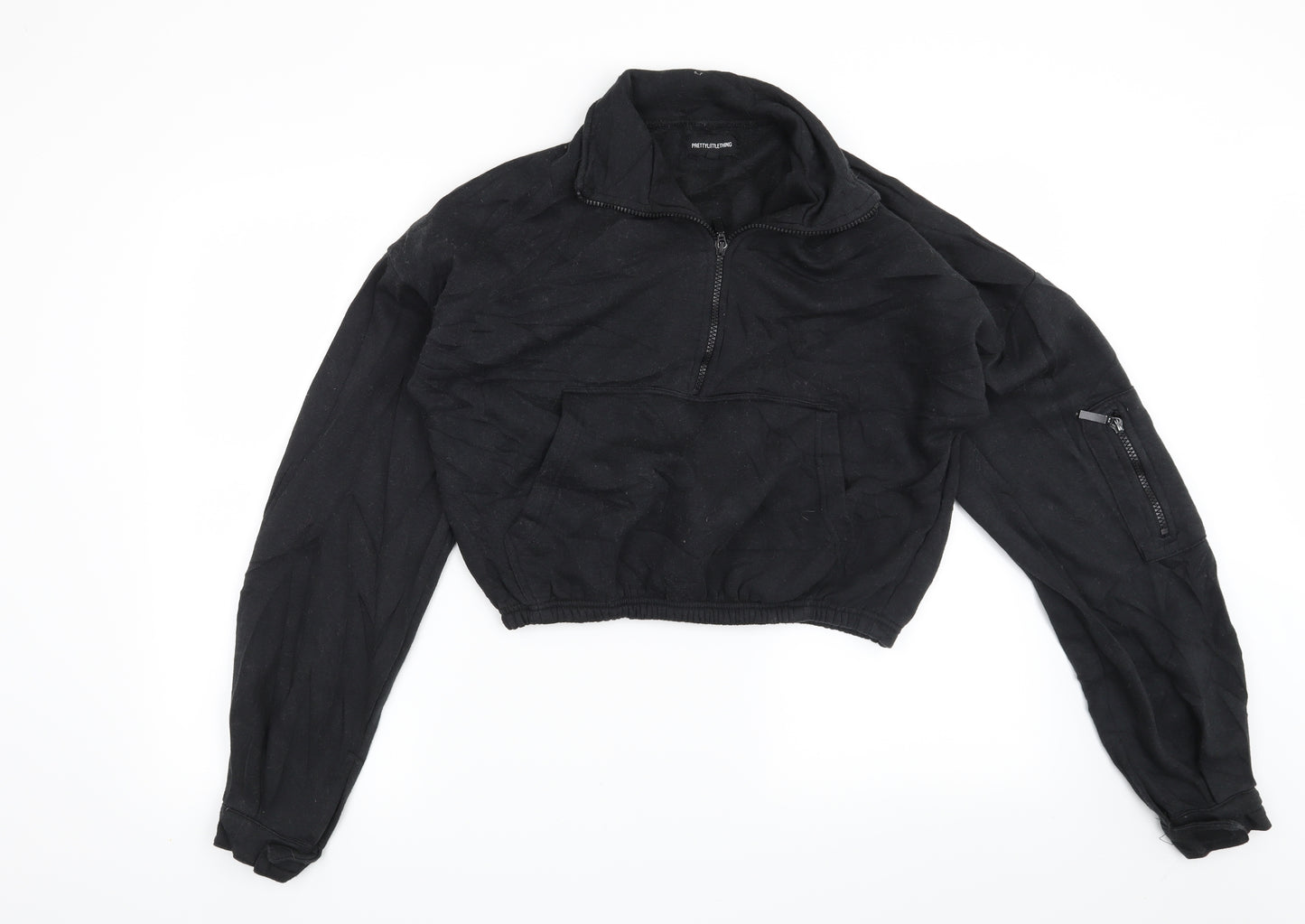 Pretty little thing Womens Black   Pullover Sweatshirt Size M
