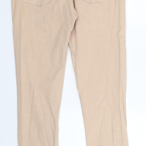 Part Two Womens Beige  Denim Skinny Jeans Size 12 L32 in