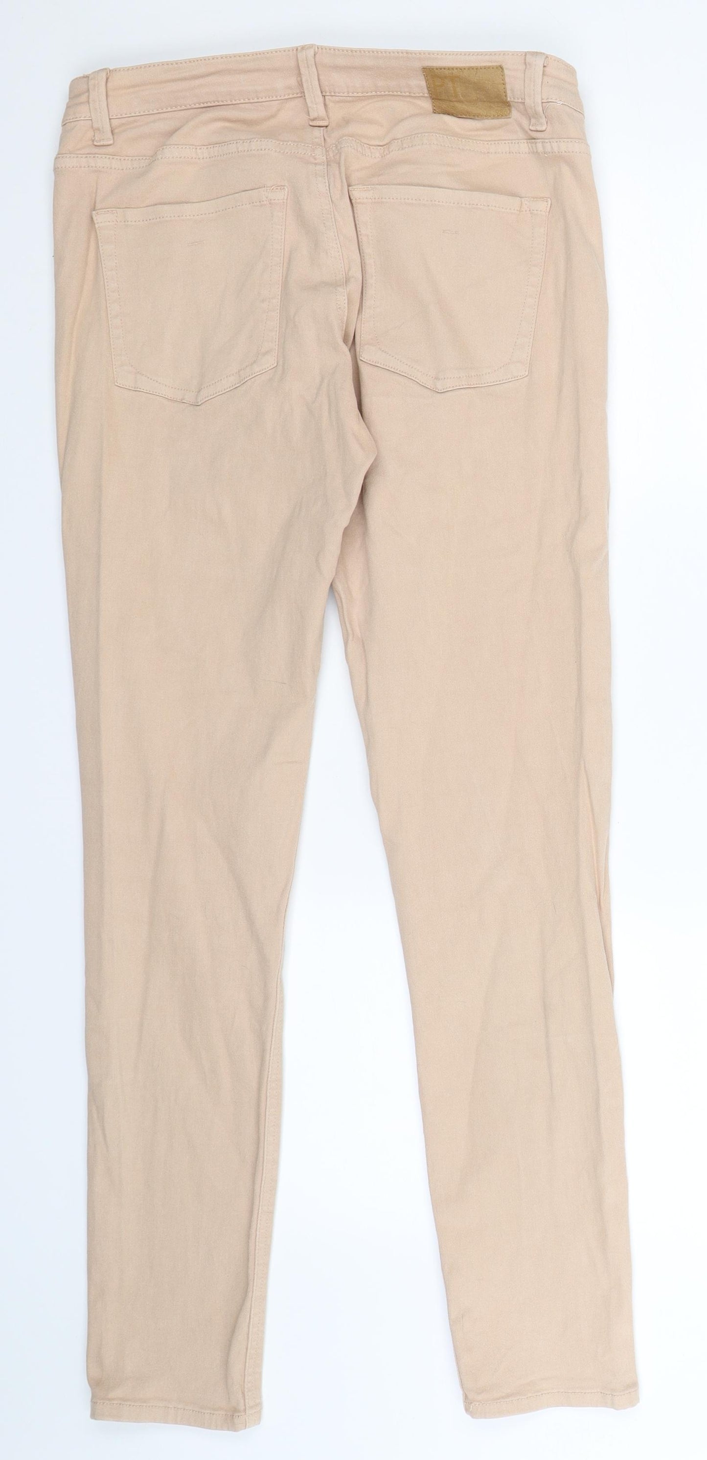 Part Two Womens Beige  Denim Skinny Jeans Size 12 L32 in