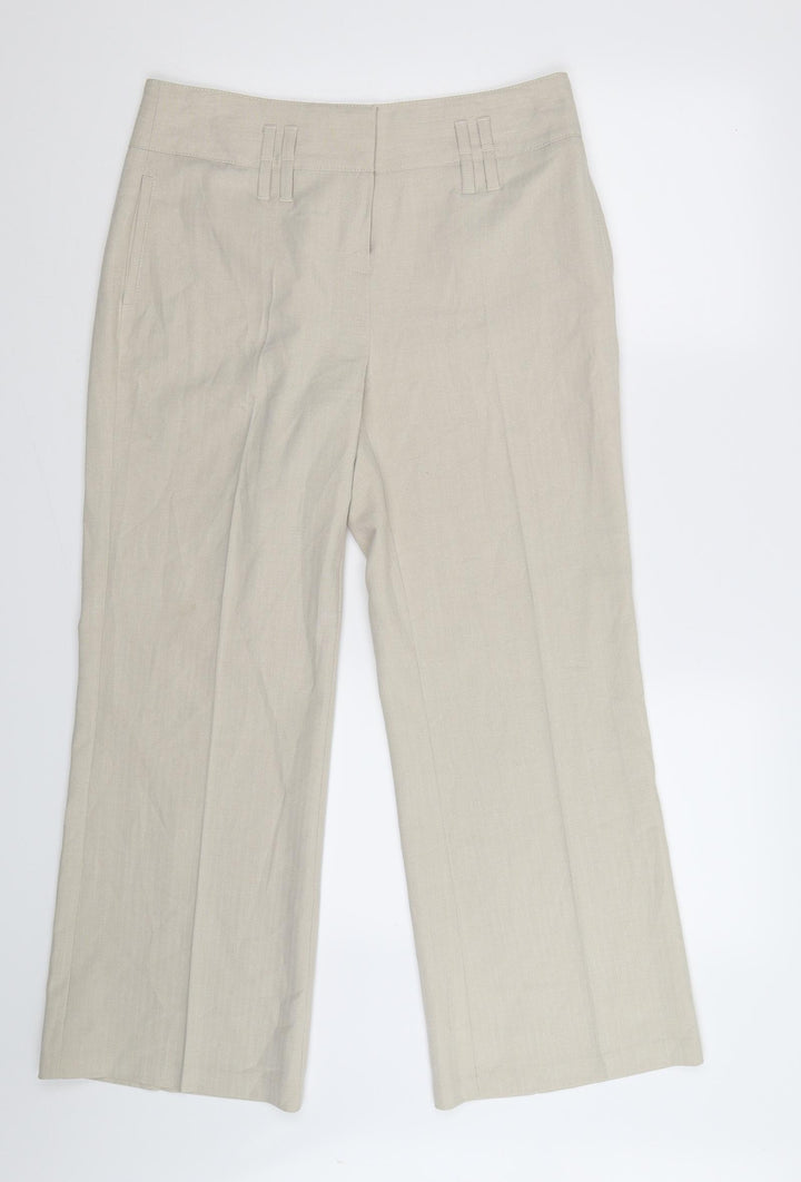 Per Una Womens Beige Trousers Size 12 L28 in