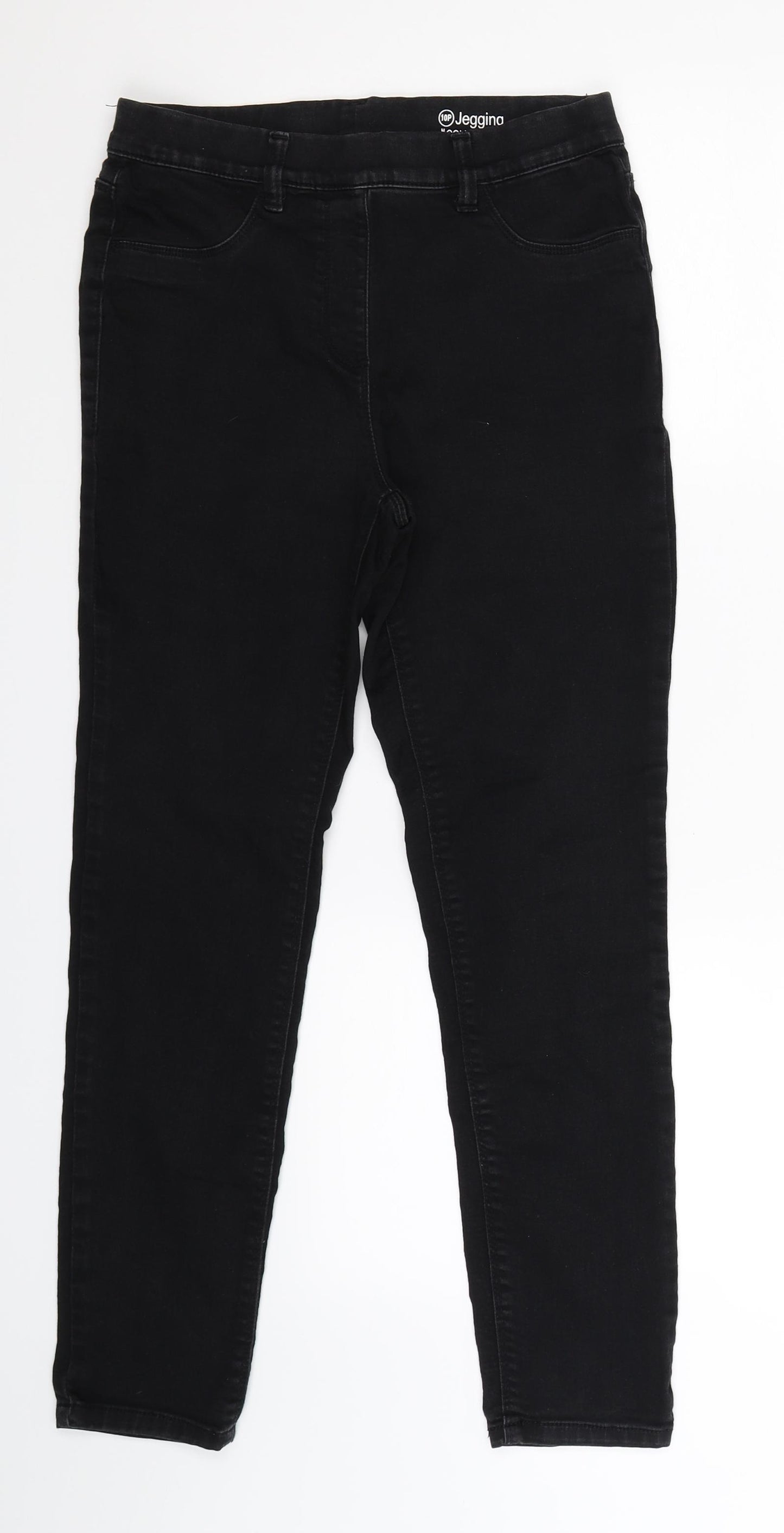 Debenhams Womens Black  Denim Jegging Jeans Size 10 L26 in