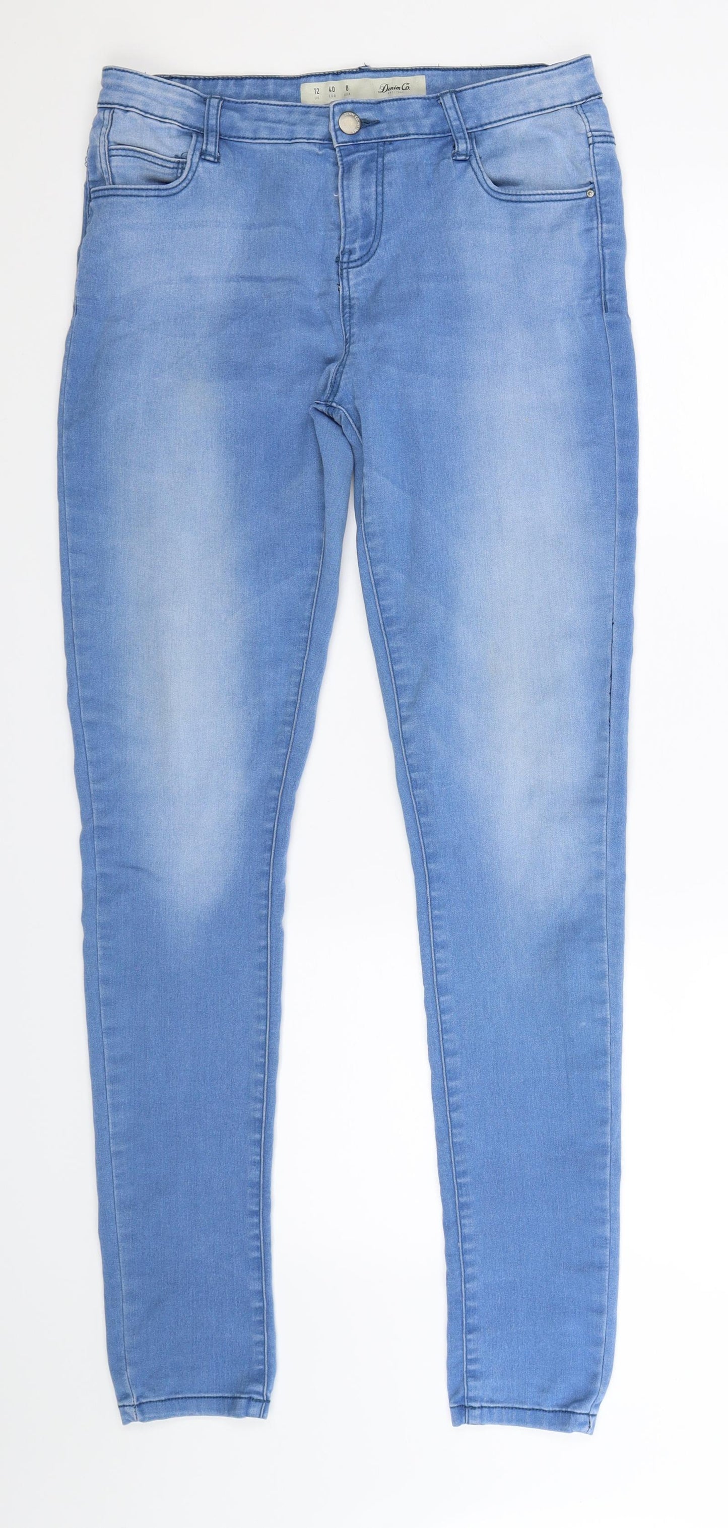 Denim Co Womens Blue  Denim Skinny Jeans Size 12 L31 in