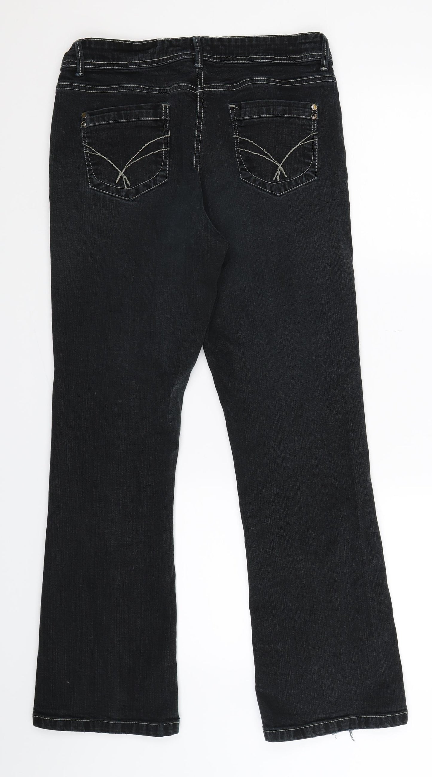 Matalan Womens Blue  Denim Bootcut Jeans Size 12 L28 in