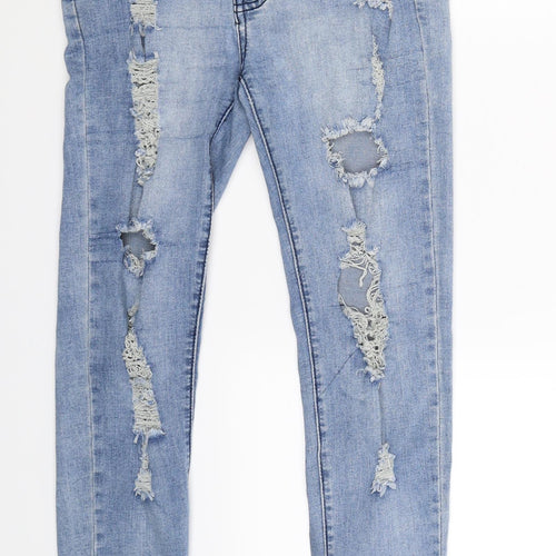 Preworn Womens Blue  Denim Skinny Jeans Size S L25 in