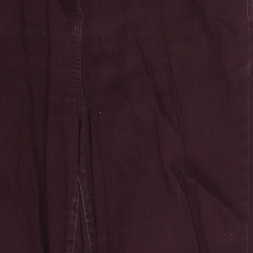 Preworn Womens Brown  Denim Straight Jeans Size 36 in L27 in