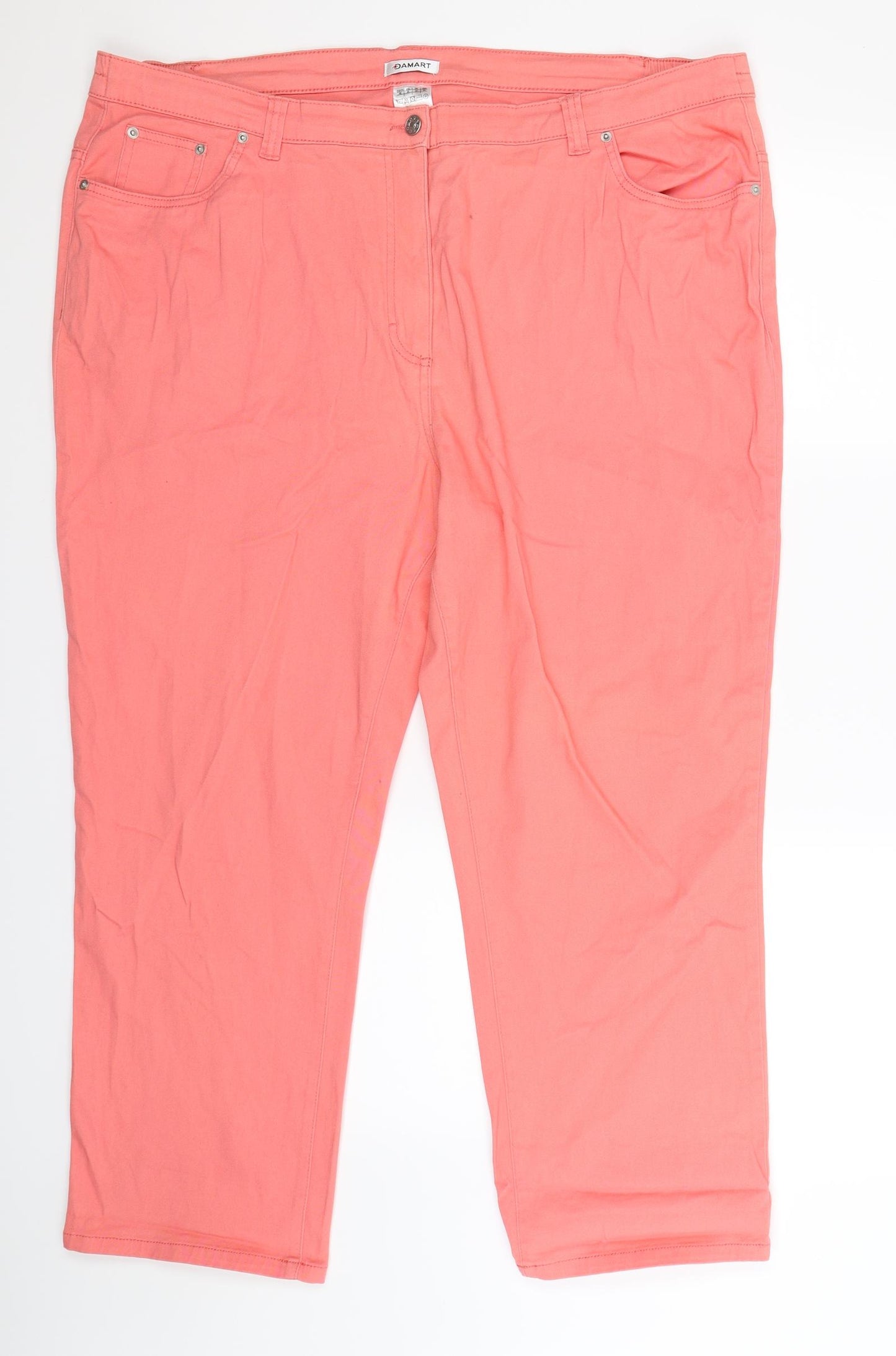Damart Womens Pink  Denim Jegging Jeans Size 24 L27 in