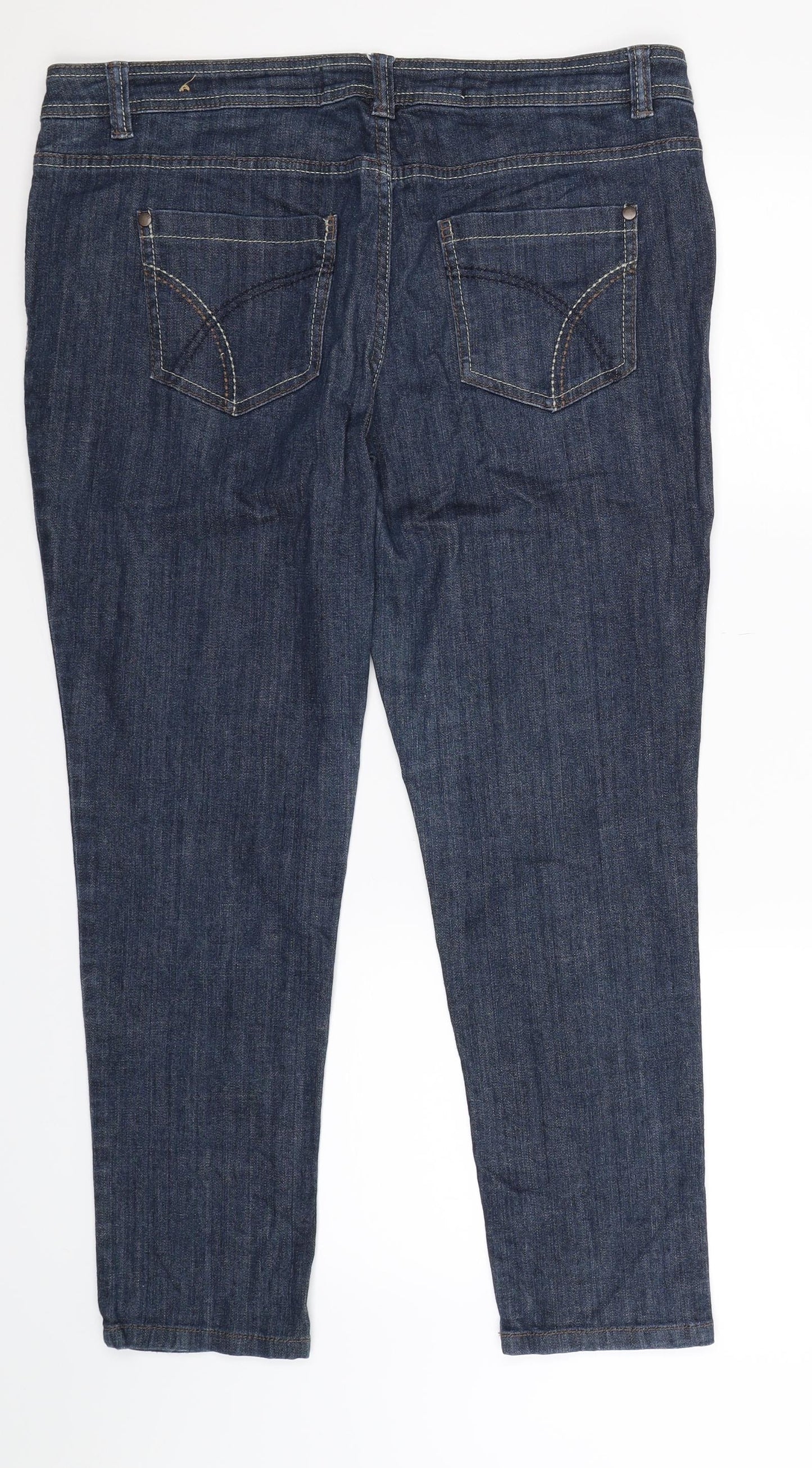NEXT Womens Blue  Denim Skinny Jeans Size 16 L27 in