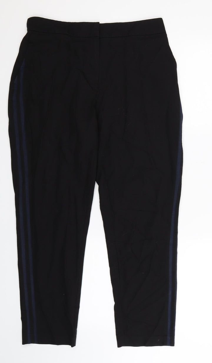 Nutmeg Womens Black Striped Dress Pants Trousers Size 12 L27 in