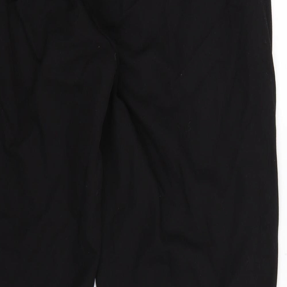 Nutmeg Womens Black Striped  Dress Pants Trousers Size 12 L27 in