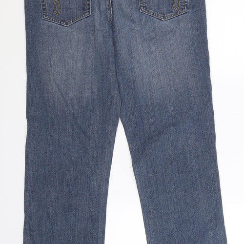 Papaya Womens Blue  Denim Straight Jeans Size 12 L27 in
