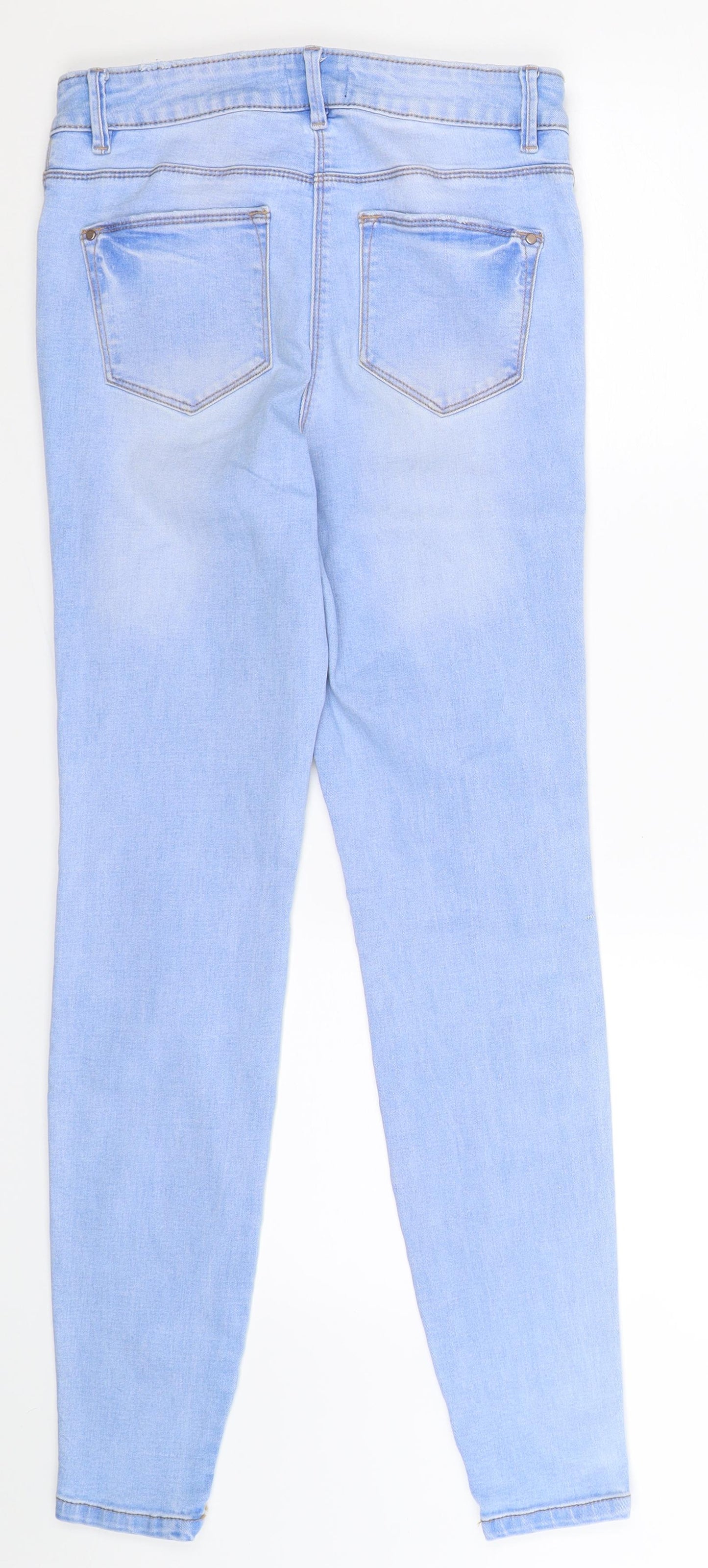 Denim Co Womens Blue  Denim Skinny Jeans Size 10 L29 in
