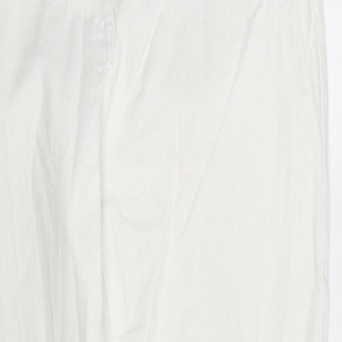 Anthology Womens White  Denim Straight Jeans Size 14 L30 in