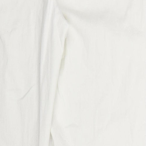 Anthology Womens White  Denim Straight Jeans Size 14 L30 in